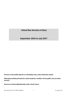 School Bus Services in the Rochdale Area