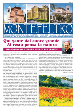 Periodico Diocesano Montefeltro Periodico Diocesano Montefeltro