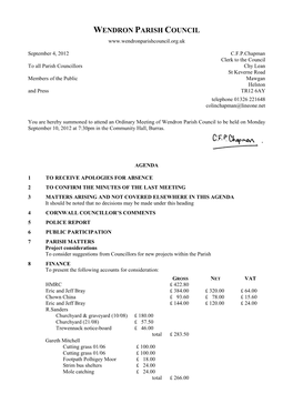 Wendron Parish Council