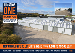 Industrial Units to Let Units 17&18 from 8,281 to 19,530 Sq Ft