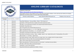 Online Library Catalogue