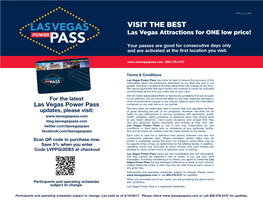 VISIT the BEST Las Vegas Attractions for ONE Low Price!