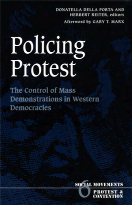 Policing Protest Social Movements, Protest, and Contention