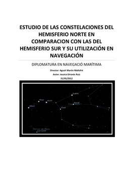 Estudio De Las Constelaciones Del Hemisferio Norte En Comparacion