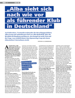 „Alba Sieht Sich Nach Wie Vor Als Führender Klub in Deutschland“