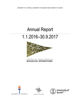 Annual Report 1.1.2016–30.9.2017