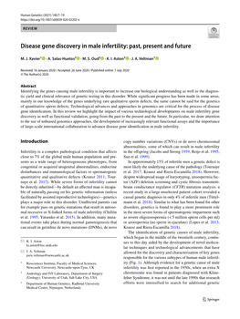 Disease Gene Discovery in Male Infertility: Past, Present and Future