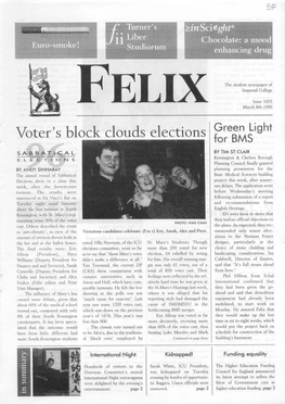 FELIX Imperial College Issue 1053 March 8Th 1996