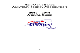 New York State Amateur Hockey Association Annual