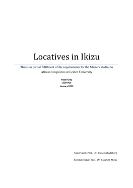 Locatives in Ikizu