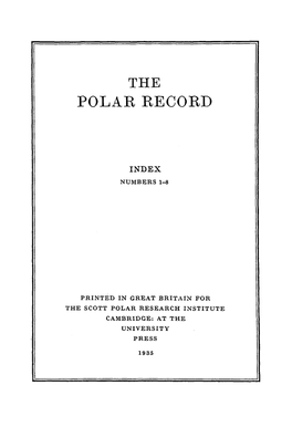 Polar Record