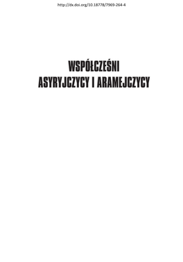 Współcześni Asyryjczycy I Aramejczycy. Bliskowschodni