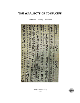 The Analects of Confucius