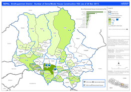 NEPAL: Sindhupalchok District - Number of Demo/Model House Construction VDC (As of 25 Nov 2017) HRRP