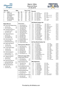 Paris 2016: Media Information Sheets (PDF)