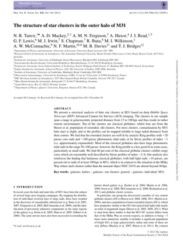 The Structure of Star Clusters in the Outer Halo of M31