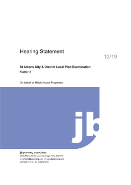 Hearing Statement 12/19