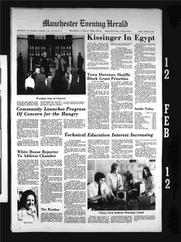 Kissinger in Egypt CAIRO (UPI) — Secretary of State Exploratory and Not Conclusive