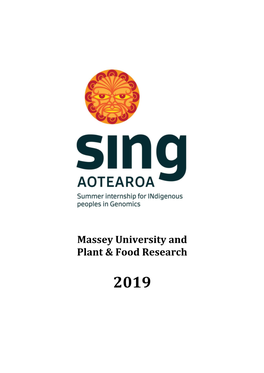 Massey University and Plant & Food Research