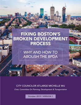 Fixing Boston's Broken Development Process