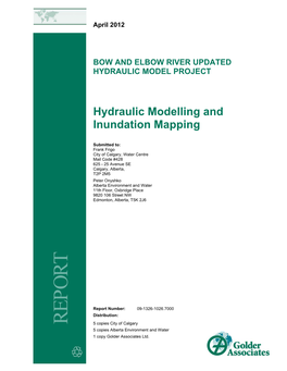 Hydraulic Modelling and Inundation Mapping