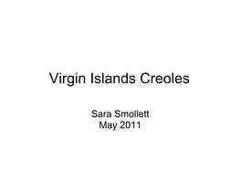 Virgin Islands Creoles