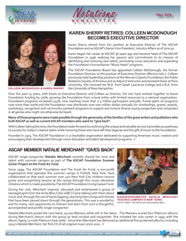 2015 Fall Newsletter