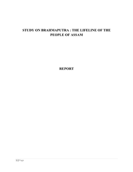 The Lifeline of the People of Assam Report