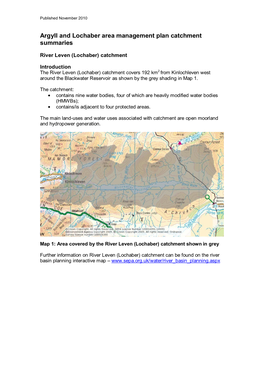 River Leven (Lochaber) Catchment