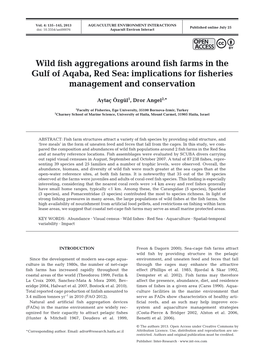 Wild Fish Aggregations Around Fish Farms in the Gulf of Aqaba, Red Sea: Implications for Fisheries Management and Conservation