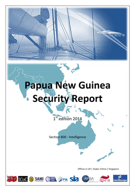 Papua New Guinea Security Report