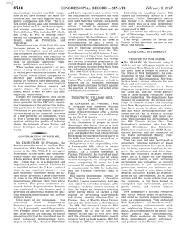 Congressional Record—Senate S744