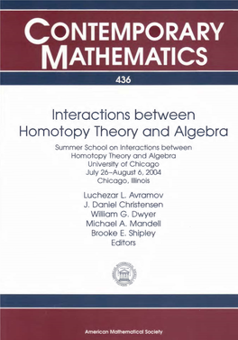 Contemporary Mathematics 436