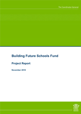 Building Future Schools Fund Project Report - Iii