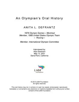 Anita L. Defrantz, 1976 and 1980, Rowing