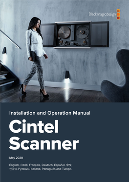 Installation and Operation Manual Cintel Scanner May 2020