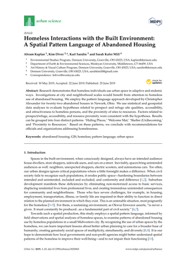 A Spatial Pattern Language of Abandoned Housing