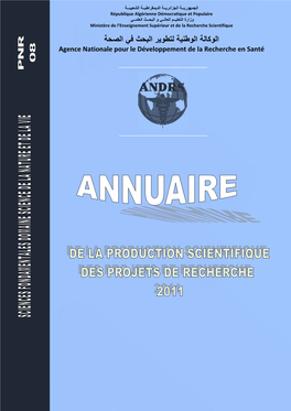 Annuaire De La Production Scientifique 2011 (Snv)