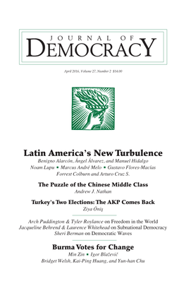 Latin America's New Turbulence