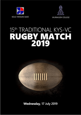 15Th Traditional Rugby Match 2019 Melaka