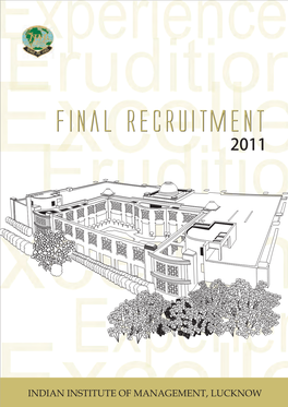 IIM Lucknow Placement Brochure Batch-2011