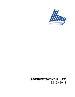Administrative Rules 2010