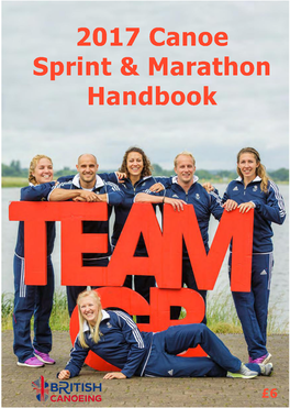 2017 Canoe Sprint & Marathon Handbook