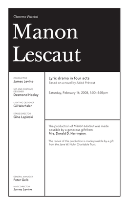 Manon Lescaut