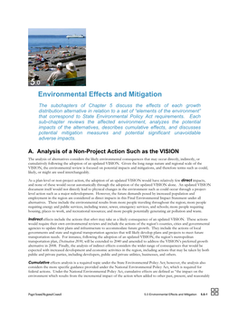 Environmental Effects and Mitigation