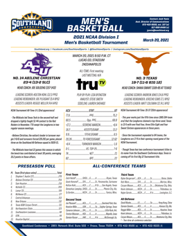 Men's Basketball Page 1/5 Conference Team Leaders Long As of Mar 18, 2021 All Games