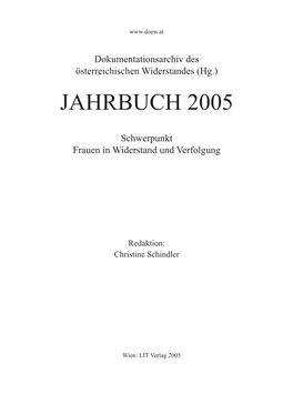 Jahrbuch 2005