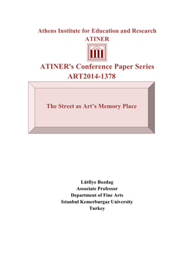 ATINER's Conference Paper Series ART2014-1378