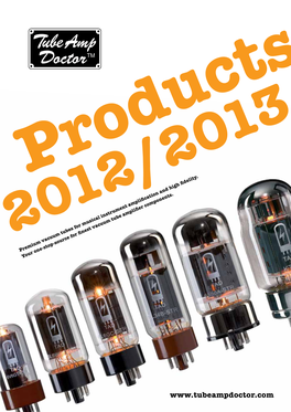 TAD Katalog 2012 Tube Amp