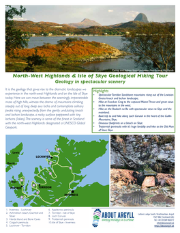 North-West Highlands & Isle of Skye Geological Hiking Tour